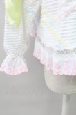 画像6: Nile Perch / カルーセルデザインうさぎ刺繍襟トップス  白ＸピンクＸ青 T-25-11-06-009-LO-TO-SA-ZT (6)