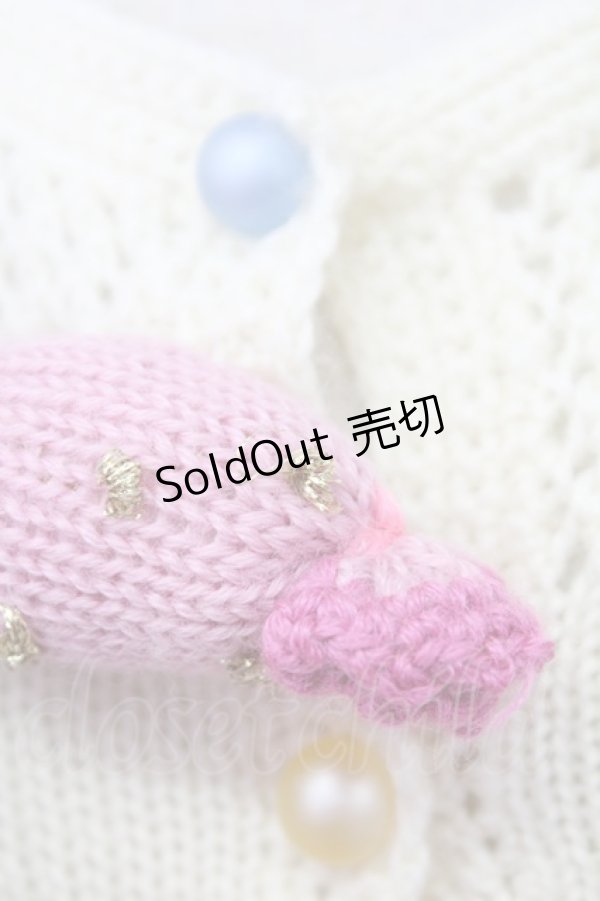 画像5: MILK / キャンディあみぐるみベスト  キナリ T-25-11-06-010-ML-TO-SA-ZT (5)