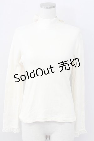 画像: Emily Temple cute / バックリボンスタンドネックカットソー  アイボリー T-25-11-06-011-ET-TO-SA-ZI