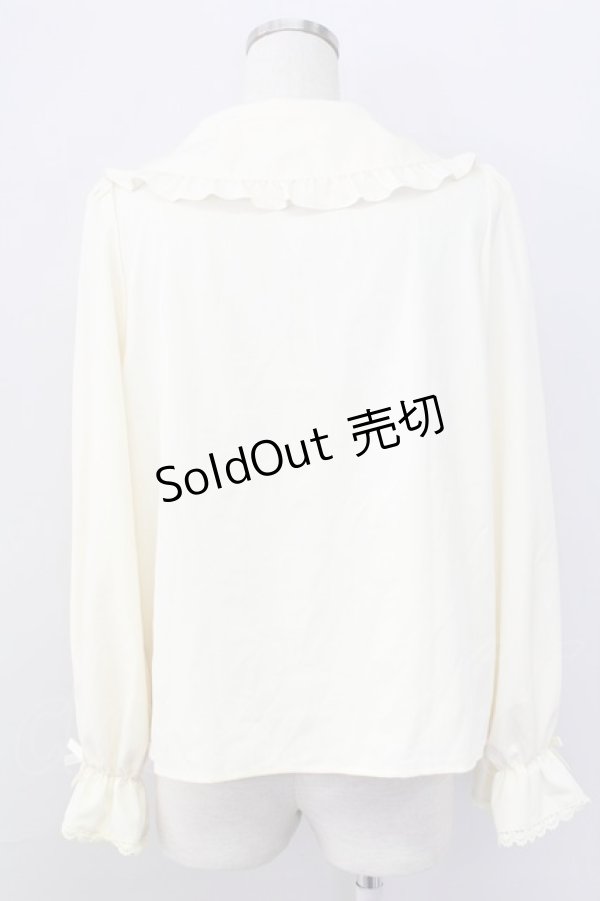 画像2: m petit by misako / AM マルエリフリルブラウス L アイボリー T-25-11-06-012-LO-BL-SA-ZI (2)