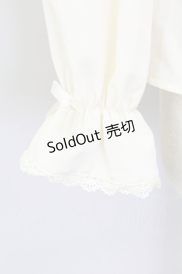 画像4: m petit by misako / AM マルエリフリルブラウス L アイボリー T-25-11-06-012-LO-BL-SA-ZI (4)