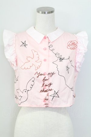 画像: MILK / アーティートップス  ピンク T-25-11-06-017-ML-BL-SA-ZT