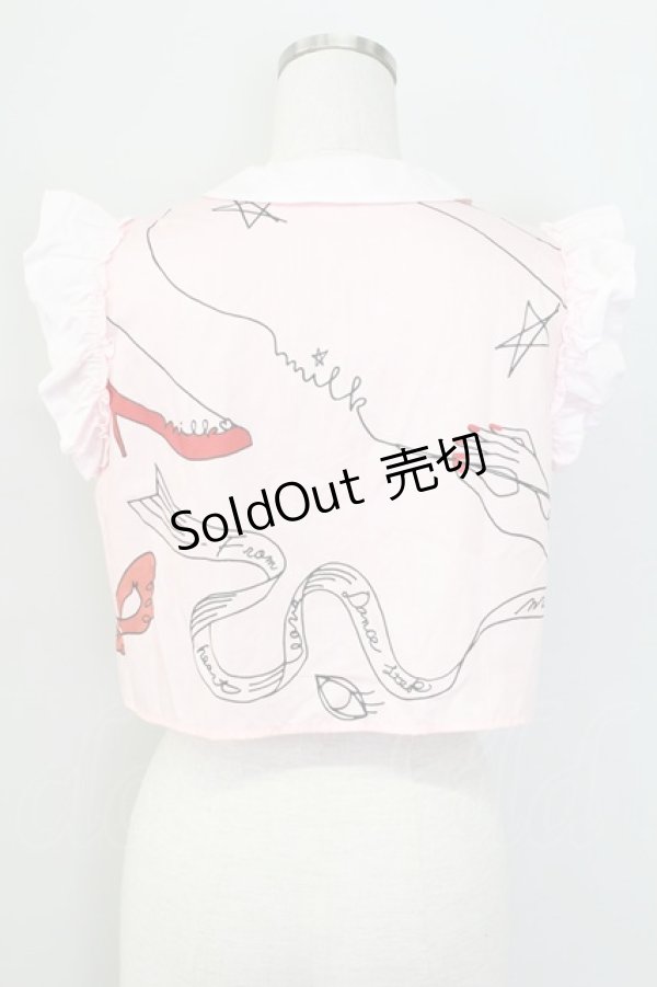 画像2: MILK / アーティートップス  ピンク T-25-11-06-017-ML-BL-SA-ZI (2)