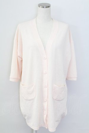 画像: Rydia / コビニャー刺繍カーディガン  ピンクＸ黒 T-25-11-06-019-PU-TO-SA-ZT