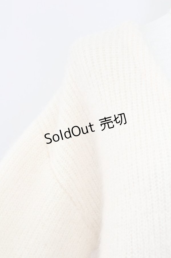 画像3: F&A / フレームローズ釦シュガーラメカーディガン  オフホワイト T-25-11-06-021-LO-TO-SA-ZI (3)