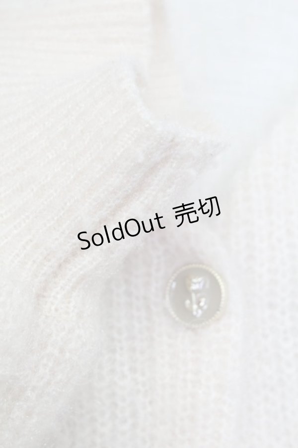 画像5: F&A / フレームローズ釦シュガーラメカーディガン  オフホワイト T-25-11-06-021-LO-TO-SA-ZI (5)