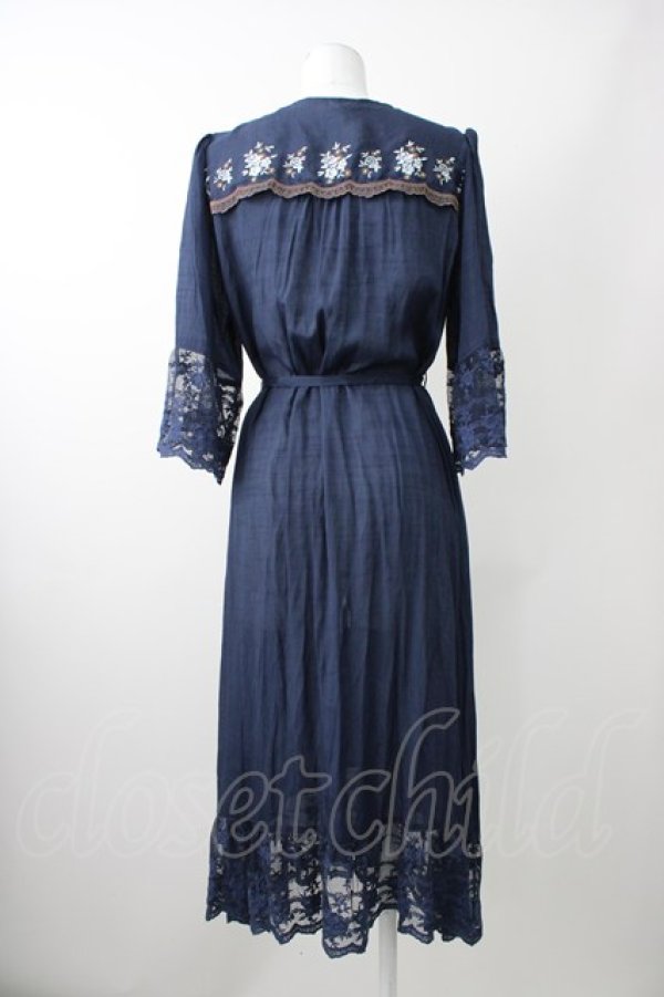 画像2: axes femme / カラー刺繍入りロングカーディガン M コン T-25-11-09-024-AX-TO-SA-ZT509 (2)