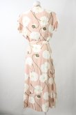 画像2: INGEBORG / 芥子柄ワンピース  ピンク T-25-11-09-030-LO-OP-SA-ZT384 (2)