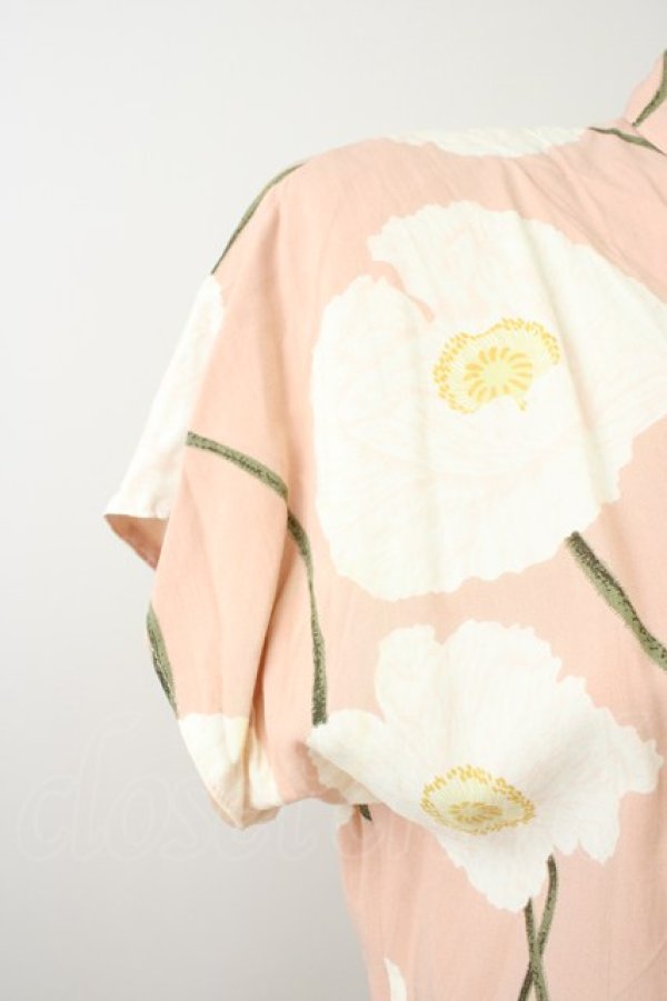 画像8: INGEBORG / 芥子柄ワンピース  ピンク T-25-11-09-030-LO-OP-SA-ZT384 (8)