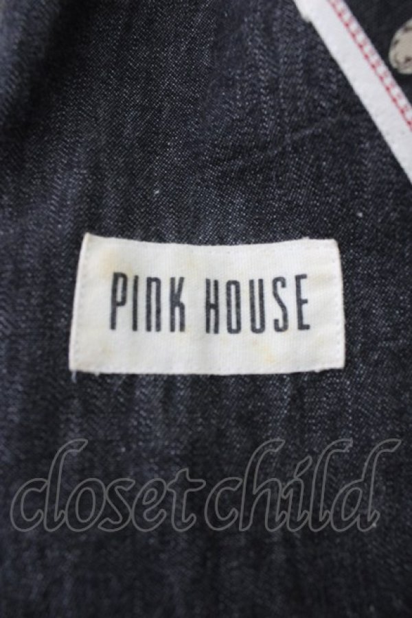 画像8: PINK HOUSE / ワッペンデニムワンピース  黒デニム T-25-11-09-032-LO-OP-SA-ZT423 (8)