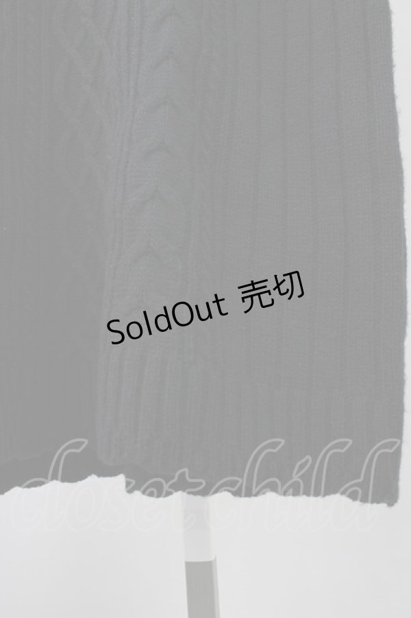 画像6: axes femme / 襟デザインニットワンピース  黒 T-25-11-09-033-AX-OP-SA-ZT423 (6)