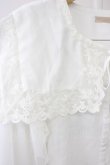 画像3: axes femme POETIQUE / レースセーラー襟&チュール袖ブラウス M ホワイト T-25-11-09-036-AX-BL-SA-ZT (3)