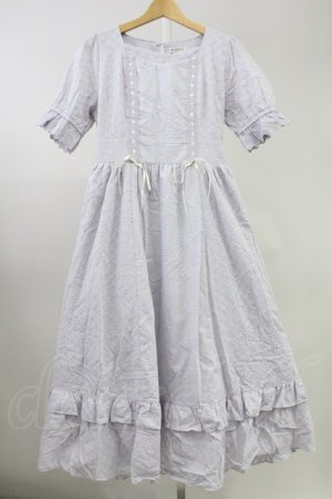 画像: axes femme / コットンレースワンピース F ラベンダー T-25-11-09-005-AX-OP-SA-ZT