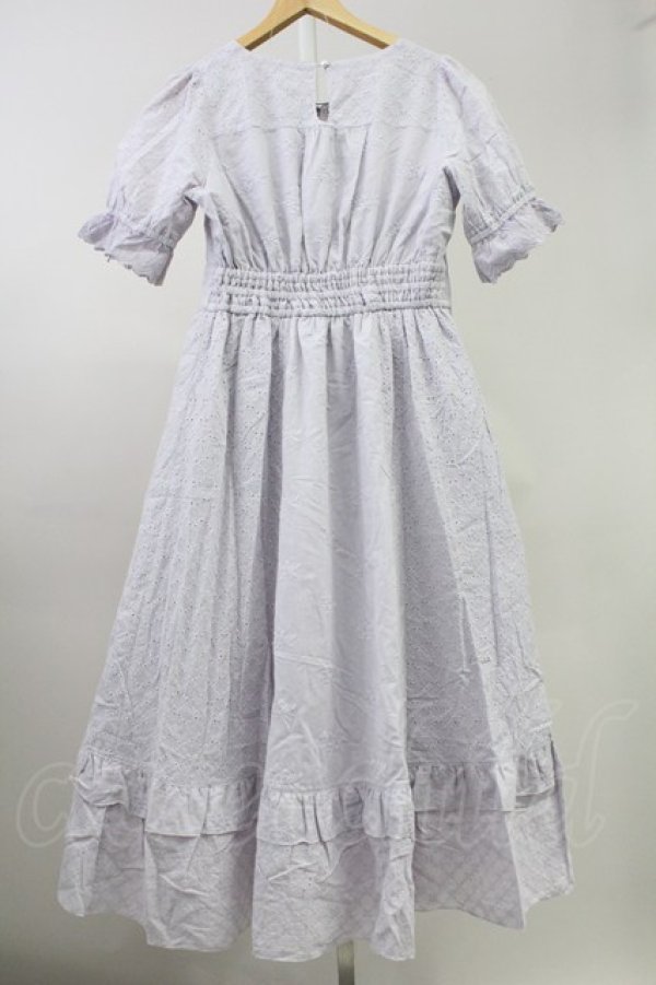 画像2: axes femme / コットンレースワンピース F ラベンダー T-25-11-09-005-AX-OP-SA-ZT505 (2)