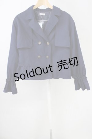 画像: axes femme / ペプラム風ショートトレンチ M コン T-25-11-09-041-AX-JA-SA-ZT