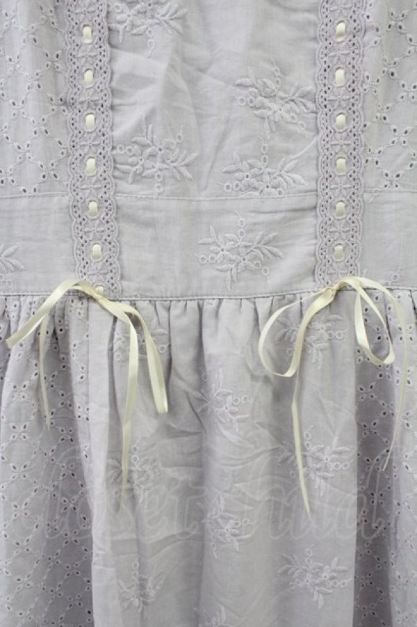 画像3: axes femme / コットンレースワンピース F ラベンダー T-25-11-09-005-AX-OP-SA-ZT505 (3)