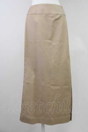 画像: INGEBORG / スリットロングスカート L ベージュ T-25-11-09-043-LO-SK-AS-ZT