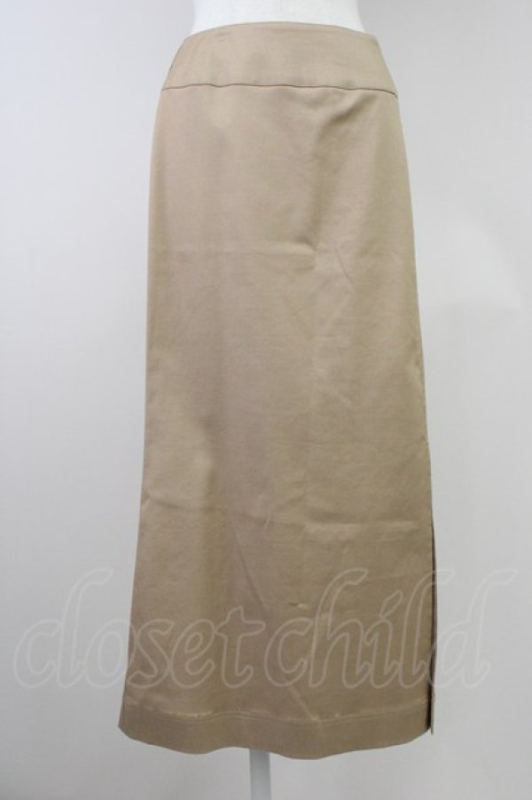 画像1: INGEBORG / スリットロングスカート L ベージュ T-25-11-09-043-LO-SK-AS-ZT400 (1)
