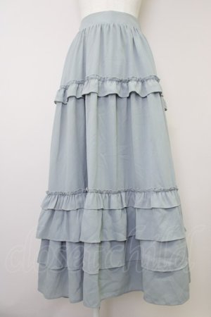 画像: axes femme kawaii / ロマンティックフリルスカート M ブルー T-25-11-09-044-AX-SK-SA-ZT