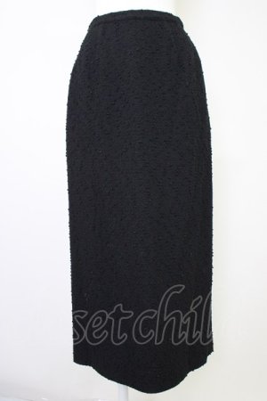 画像: INGEBORG / ツイードペンシルスカート M ブラック T-25-11-09-047-LO-SK-SA-ZT