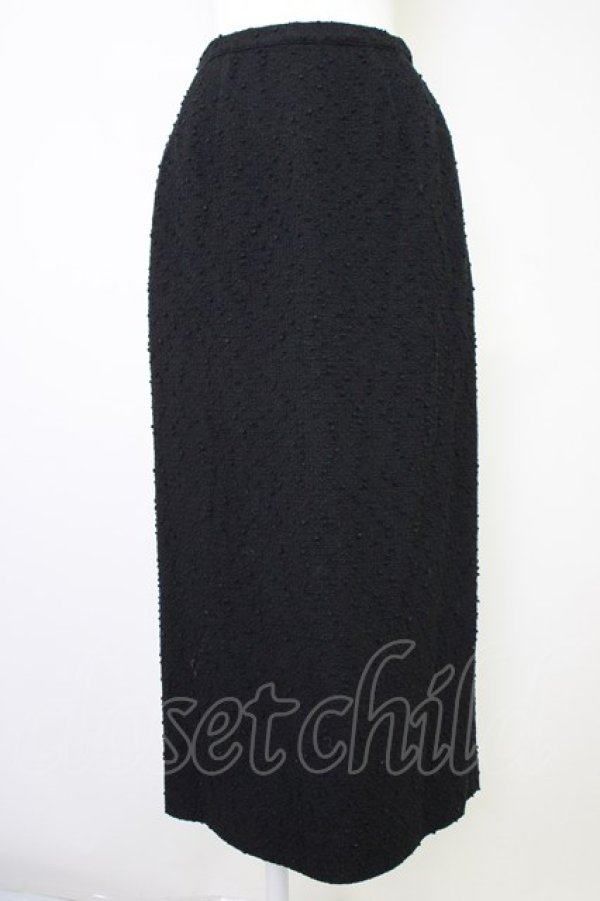 画像1: INGEBORG / ツイードペンシルスカート M ブラック T-25-11-09-047-LO-SK-SA-ZT357 (1)