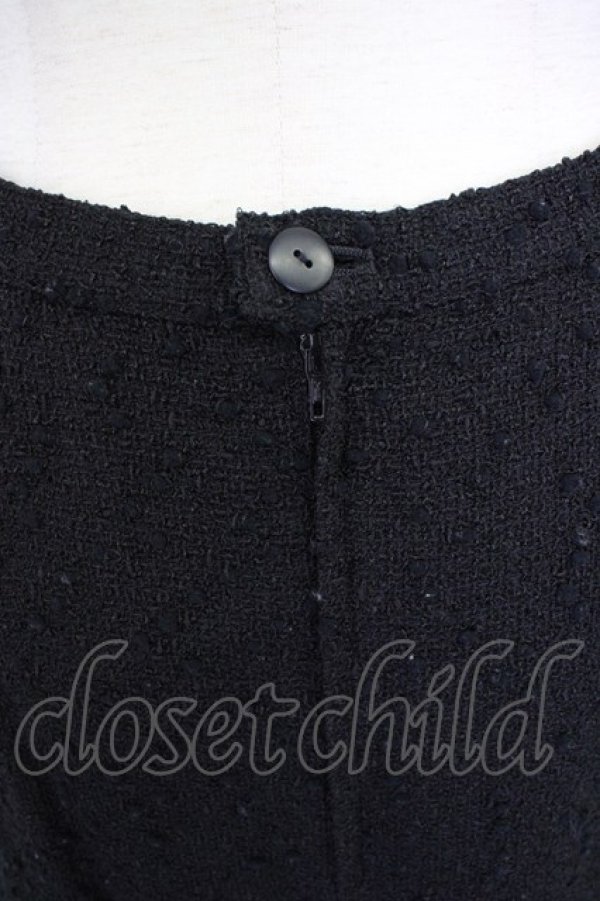 画像4: INGEBORG / ツイードペンシルスカート M ブラック T-25-11-09-047-LO-SK-SA-ZT357 (4)