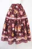 画像1: PINK HOUSE / Very Berry Heartプリントスカート  ボルドー T-25-11-09-049-LO-SK-SA-ZT431 (1)
