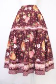 画像2: PINK HOUSE / Very Berry Heartプリントスカート  ボルドー T-25-11-09-049-LO-SK-SA-ZT431 (2)