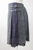画像3: axes femme POETIQUE / パッチワーク切替えミニスカート M チャコール T-25-11-09-050-AX-SK-SA-ZT418 (3)