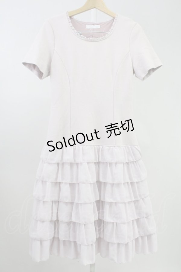 画像1: PINK HOUSE / シフォンドッキングティアードワンピース  ピンク T-25-11-09-006-LO-OP-AS-ZT (1)