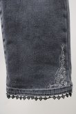 画像4: axes femme / ポケット刺繍デニムパンツ S グレー T-25-11-09-054-AX-PA-SA-ZT418 (4)