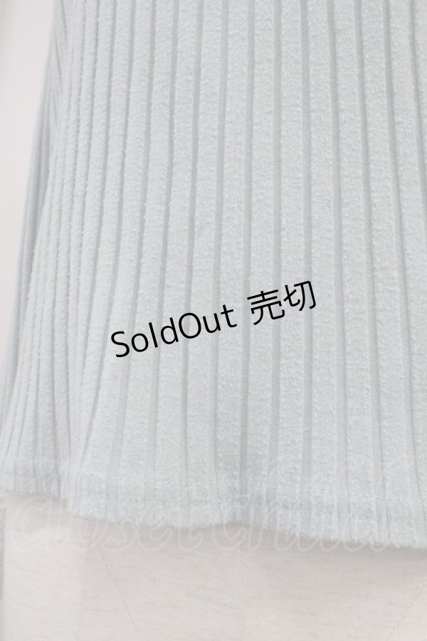 画像5: axes femme / ファースタンドインナープルオーバー  サックス T-25-11-09-018-AX-TO-SA-ZT (5)