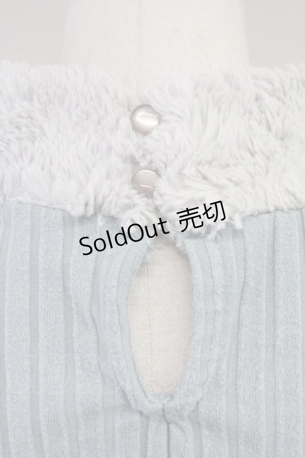 画像6: axes femme / ファースタンドインナープルオーバー  サックス T-25-11-09-018-AX-TO-SA-ZT (6)