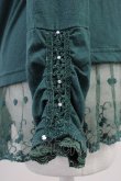 画像3: axes femme / 巻き薔薇レースハイネックカットソー  グリーン T-25-11-09-020-AX-TO-SA-ZT (3)