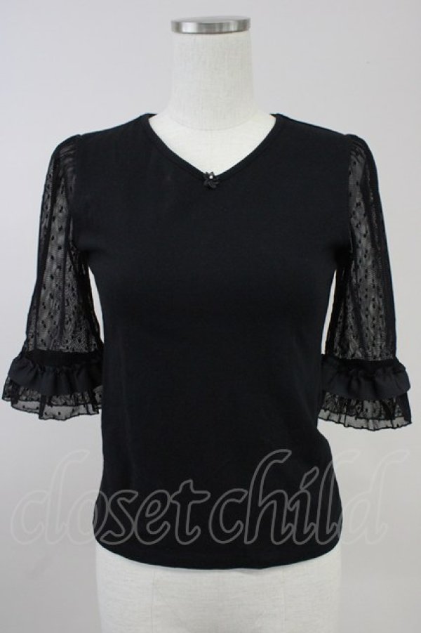 画像1: MILK / チュチュスリーブインナー  ブラック T-25-11-14-012-ML-TO-SA-ZT (1)