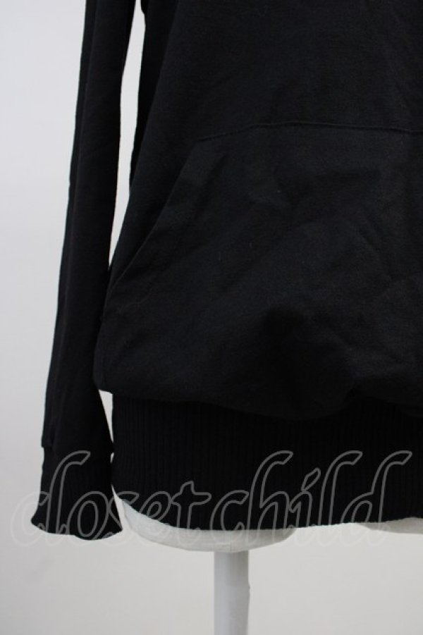 画像3: MA*RS / オフショルロングパーカー  黒 T-25-11-14-013-EL-TO-SA-ZT (3)