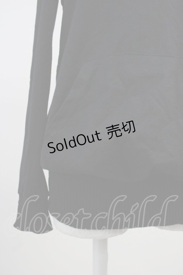 画像3: MA*RS / オフショルロングパーカー  黒 T-25-11-14-013-EL-TO-SA-ZI (3)