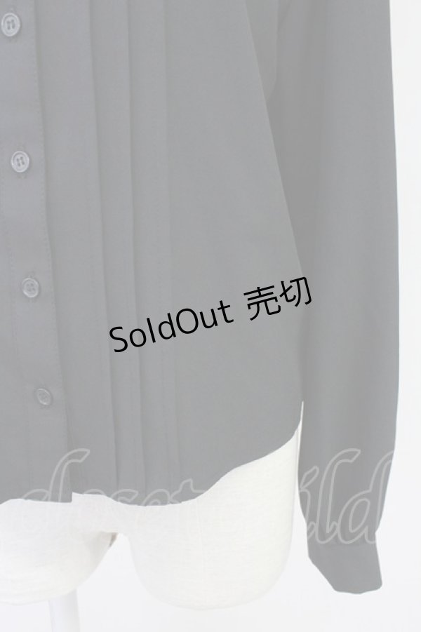 画像4: Jamie エーエヌケー / クロスモチーフ長袖ブラウス  黒 T-25-11-14-014-LO-BL-SA-ZI (4)