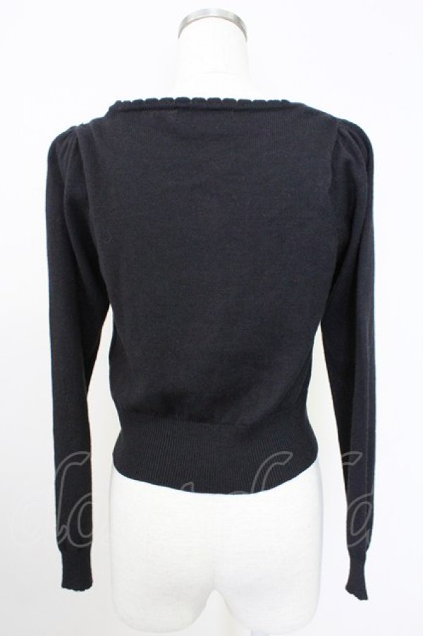 画像2: Ank Rouge / トリプルリボンカーディガン M ブラック T-25-11-14-016-CA-TO-SA-ZT (2)