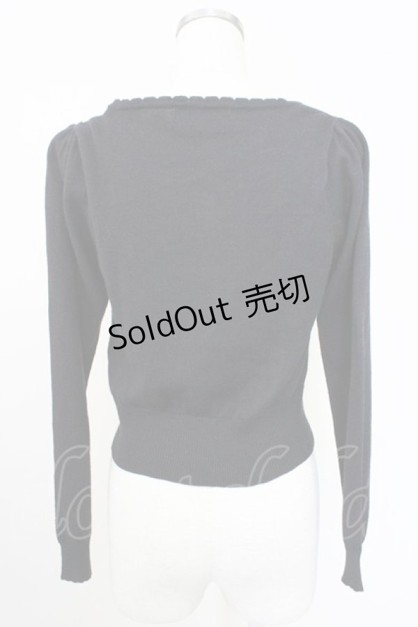 画像2: Ank Rouge / トリプルリボンカーディガン M ブラック T-25-11-14-016-CA-TO-SA-ZI (2)