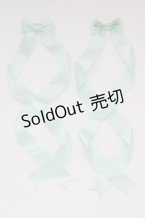 画像: LOTUS ribbon / ツインリボンバレッタ   T-25-11-14-003-EL-AC-SA-ZT