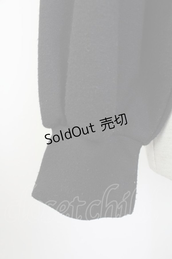 画像3: MA*RS / レースヨーク襟トップス M ブラックＸホワイト T-25-11-14-018-EL-TO-SA-ZI (3)