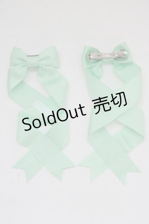 画像: LOTUS ribbon / ツインリボンバレッタ   T-25-11-14-004-EL-AC-SA-ZT