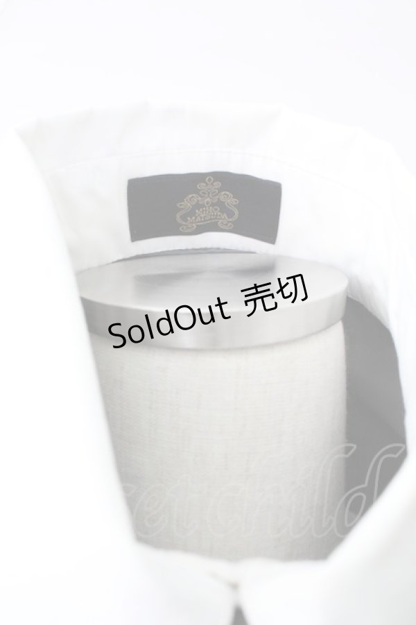 画像4: MIHO MATSUDA / ネクタイ付きワンピース  グレーＸ白 T-25-11-14-019-GO-OP-SA-ZI (4)