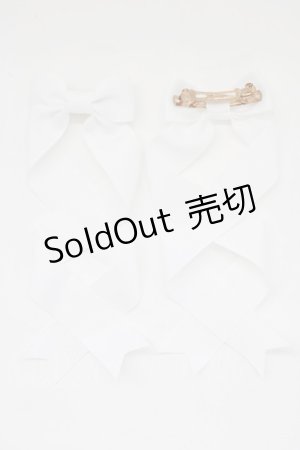 画像: LOTUS ribbon / ツインリボンバレッタ   T-25-11-14-006-EL-AC-SA-ZT