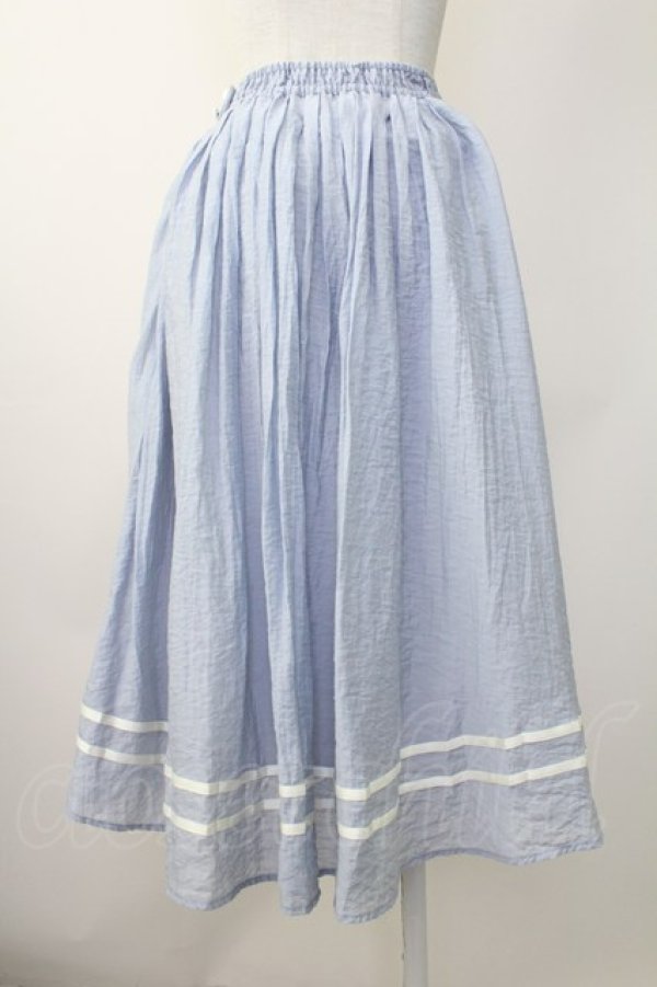 画像2: F i.n.t / ライン使いシアータックスカート F ライトブルー T-25-11-14-024-CA-SK-SZ-ZT (2)