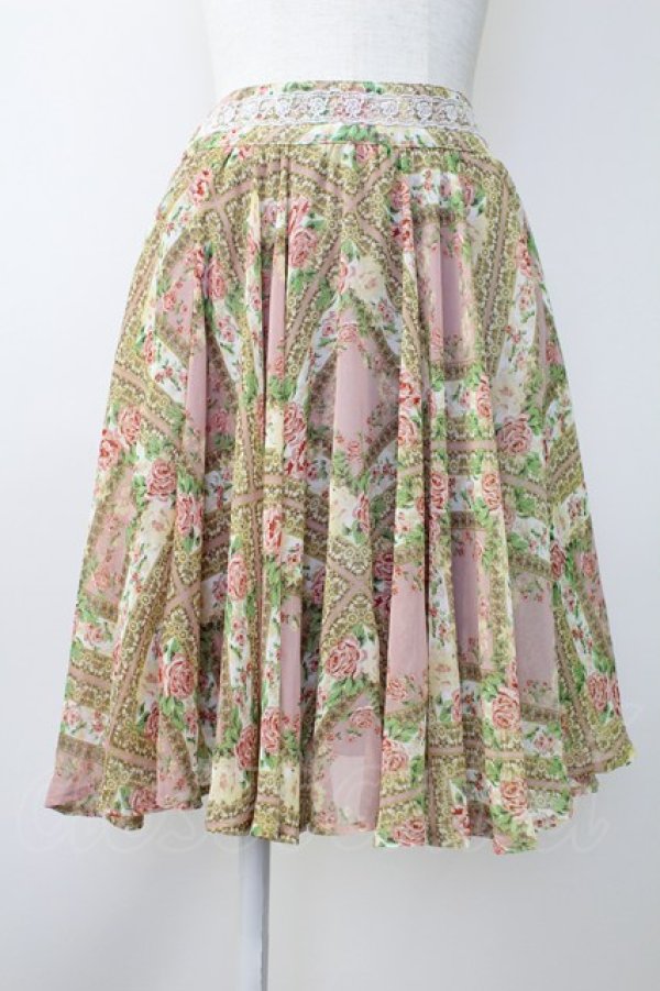 画像1: axes femme / ローズフレームスカート   T-25-11-14-026-AX-SK-SZ-ZI (1)