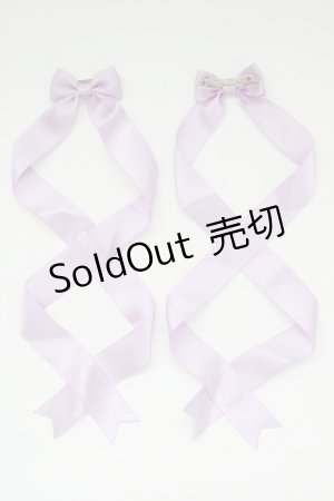 画像: LOTUS ribbon / ツインリボンバレッタ   T-25-11-14-007-EL-AC-SA-ZT