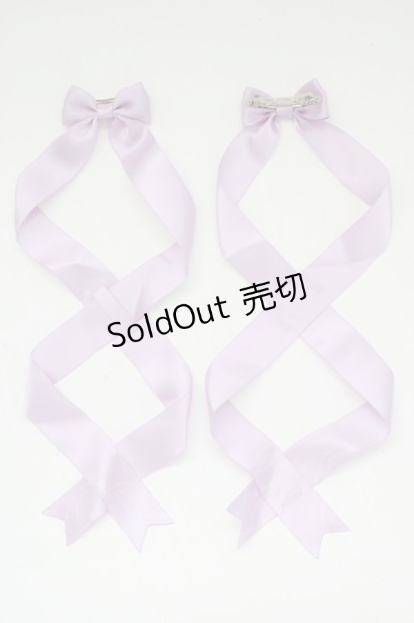 画像1: LOTUS ribbon / ツインリボンバレッタ   T-25-11-14-007-EL-AC-SA-ZI (1)