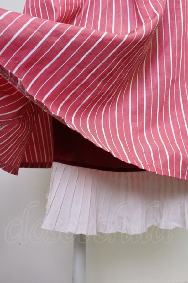 画像3: axes femme / 連ボタンミディスカート  赤 T-25-11-14-028-AX-SK-SZ-ZI (3)